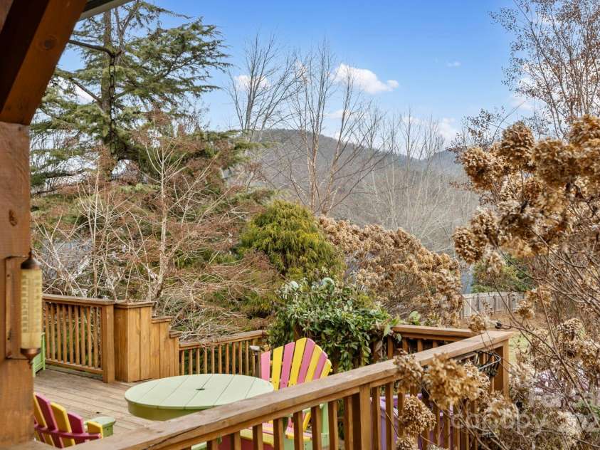 104 Enthoffer Street, Black Mountain, NC 28711.  MLS# CAR4328758, YatesRealty ID 3902. Back porch
