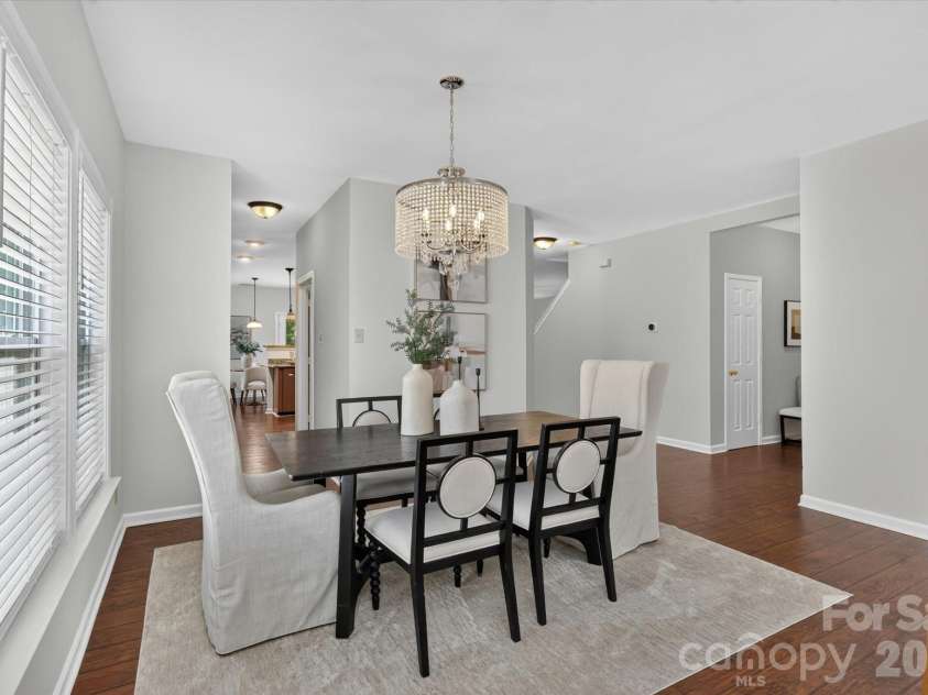 6042 Laurent Avenue, Fort Mill, SC 29715.  MLS# CAR4403776, YatesRealty ID 39033. Updated lighting in Dining