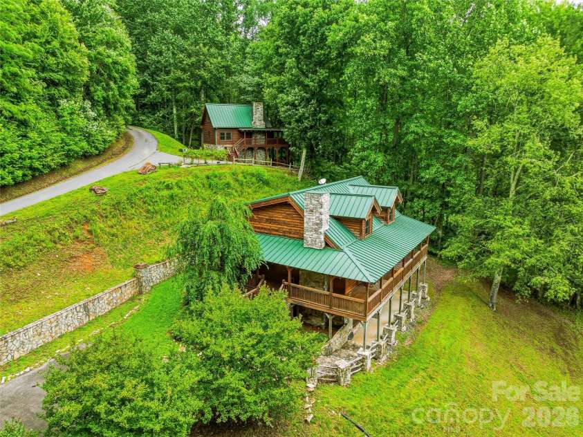 961 Wilson Branch Road, Mars Hill, NC 28754.  MLS# CAR4406664, YatesRealty ID 39042. Main and 2nd Cabin