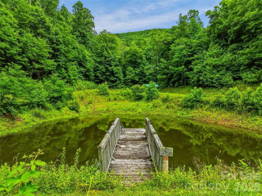 961 Wilson Branch Road, Mars Hill, NC 28754.  MLS# CAR4406664, YatesRealty ID 39042. Pond