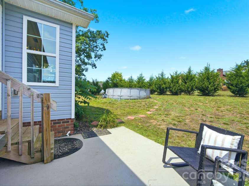 105 Hidden Spring Drive, Salisbury, NC 28147.  MLS# CAR4398555, YatesRealty ID 39046. Back Patio Built for Grilling and Entertaining