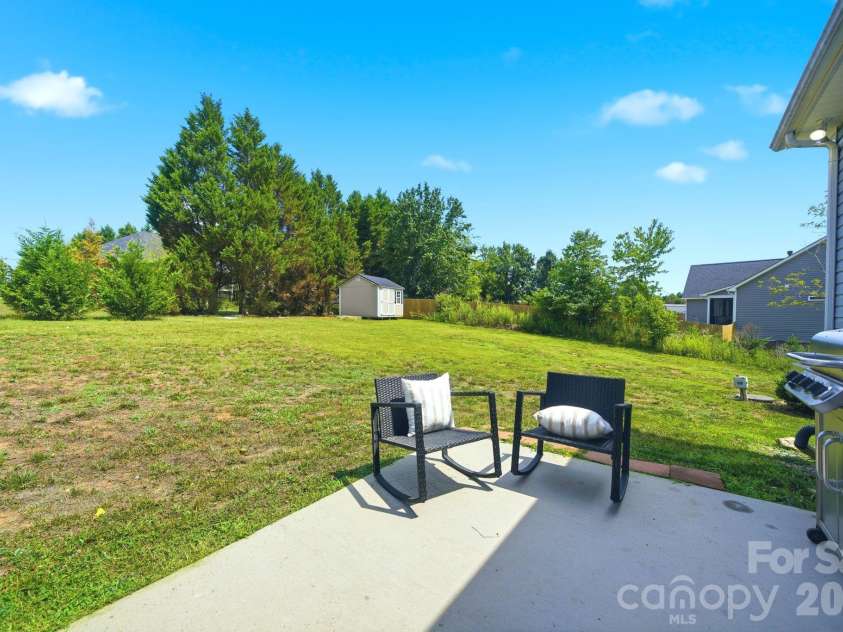 105 Hidden Spring Drive, Salisbury, NC 28147.  MLS# CAR4398555, YatesRealty ID 39046. Back Patio Built for Grilling and Entertaining