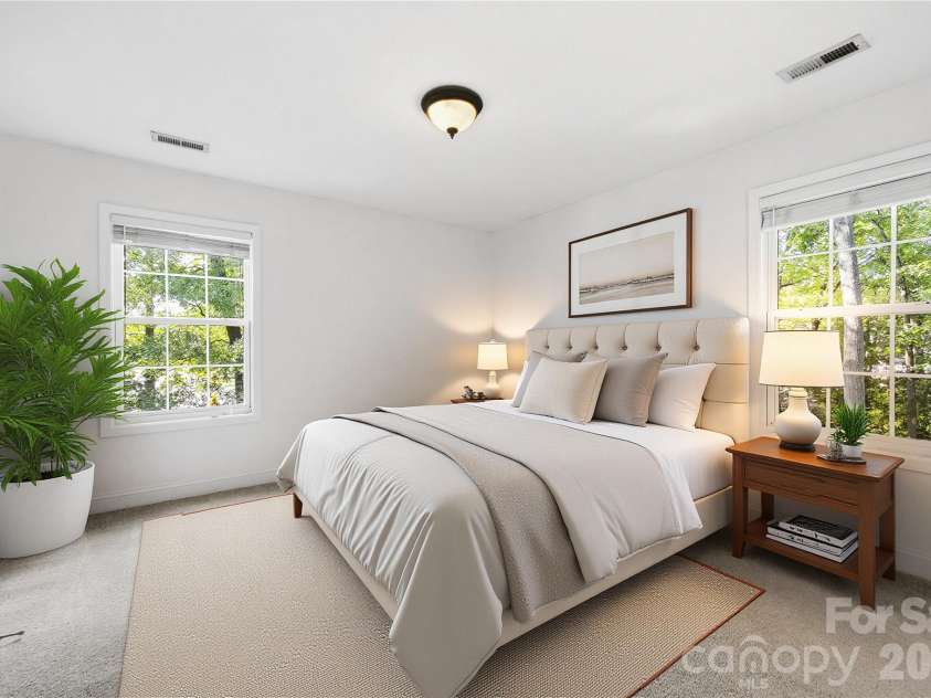 1703 Caddy Court, Matthews, NC 28104.  MLS# CAR4392423, YatesRealty ID 39056. Bedroom 3 - Virtually Staged