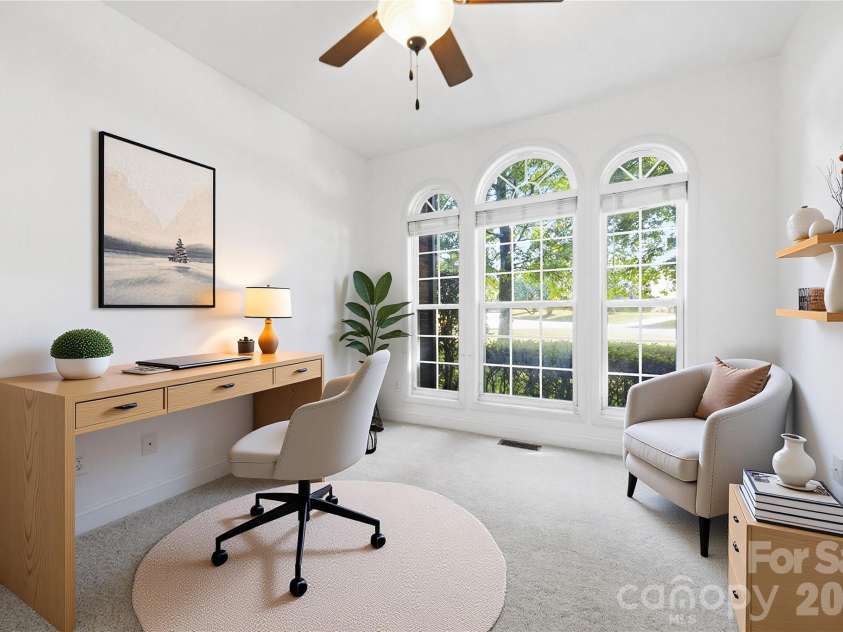 1703 Caddy Court, Matthews, NC 28104.  MLS# CAR4392423, YatesRealty ID 39056. Office/Bedroom - Virtually Staged
