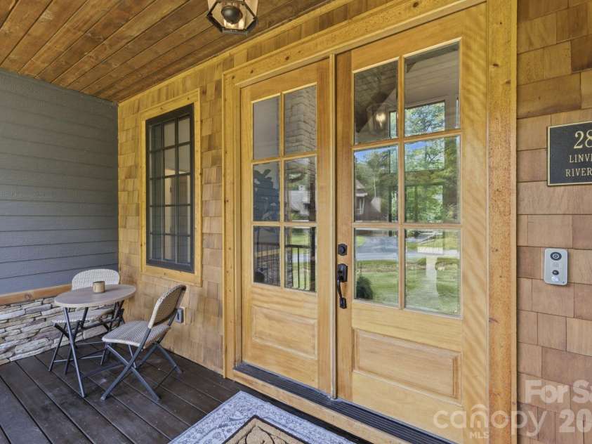 289 Linville River Drive, Linville, NC 28646.  MLS# CAR4405744, YatesRealty ID 39063. Front Doors