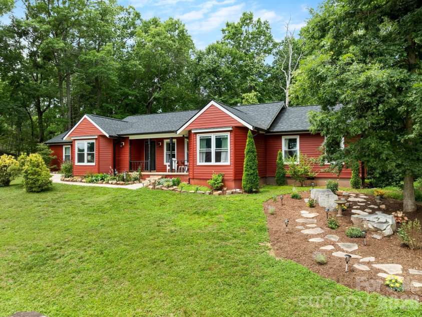 84 Greenwood Acres Drive, Mills River, NC 28759.  MLS# CAR4403279, YatesRealty ID 39072. Front Exterior