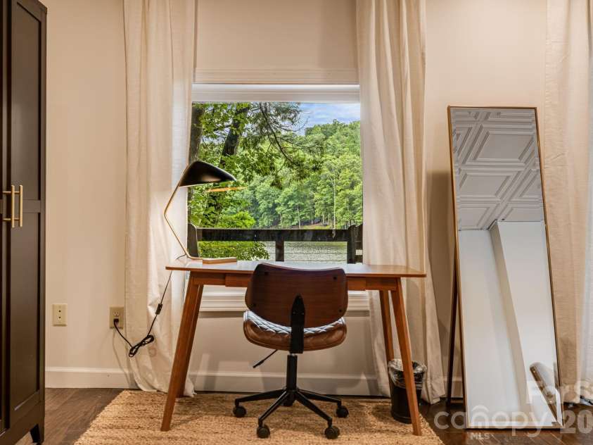 1943 Buffalo Creek Road, Lake Lure, NC 28746.  MLS# CAR4394743, YatesRealty ID 39073. Desk with a view