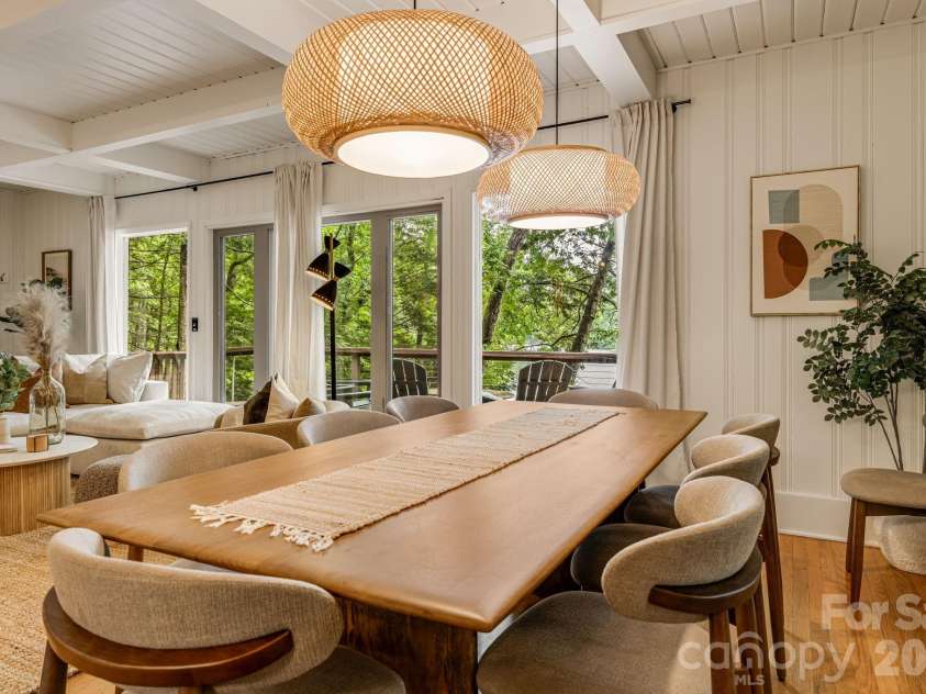 1943 Buffalo Creek Road, Lake Lure, NC 28746.  MLS# CAR4394743, YatesRealty ID 39073. Dining