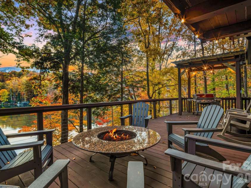 1943 Buffalo Creek Road, Lake Lure, NC 28746.  MLS# CAR4394743, YatesRealty ID 39073. Main floor deck