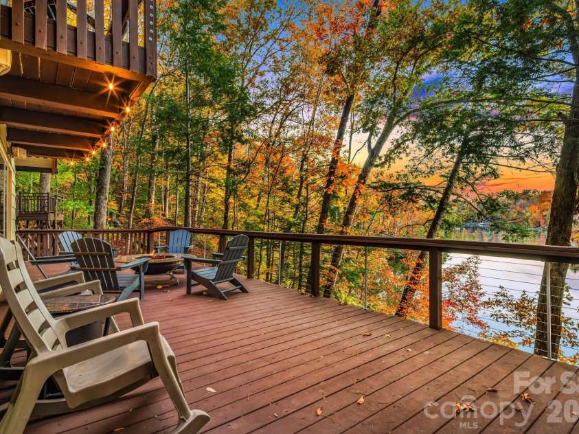 1943 Buffalo Creek Road, Lake Lure, NC 28746.  MLS# CAR4394743, YatesRealty ID 39073. Main floor deck