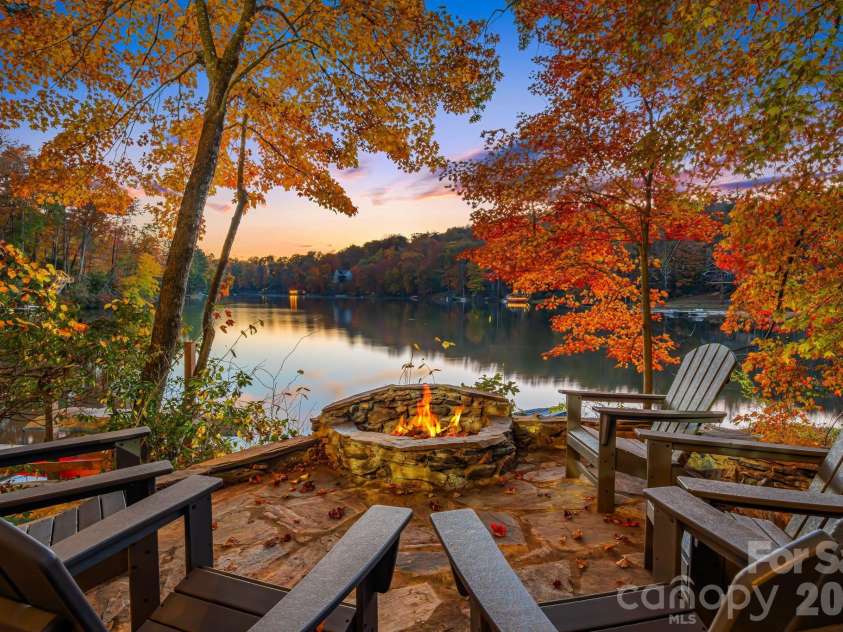 1943 Buffalo Creek Road, Lake Lure, NC 28746.  MLS# CAR4394743, YatesRealty ID 39073. Sunset at your firepit
