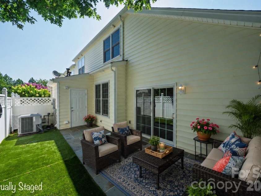 207 Dawn Mist Lane, Fort Mill, SC 29708.  MLS# CAR4402183, YatesRealty ID 39079. Virtually staged patio