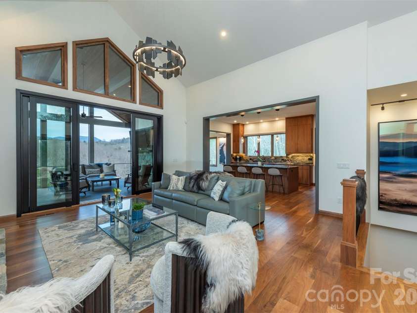 158 Riverbend Forest Drive, Asheville, NC 28805.  MLS# CAR4399646, YatesRealty ID 39092. Open concept with lighting from Lighting NY