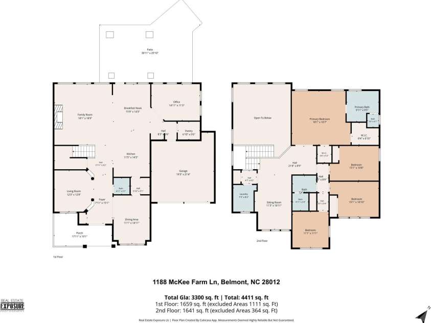 1188 Mckee Farm Lane, Belmont, NC 28012.  MLS# CAR4403447, YatesRealty ID 39093. 