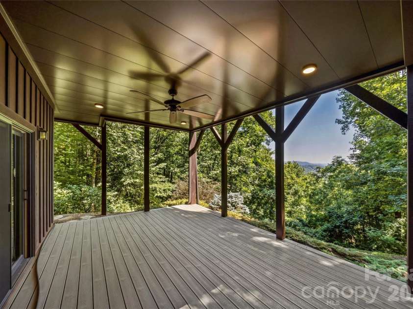 136 Merrills Ridge Road, Asheville, NC 28803.  MLS# CAR4400955, YatesRealty ID 39094. Undercover ceiling and gutter system