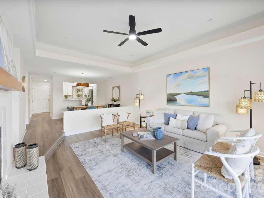 9808 Emerald Point Drive, Charlotte, NC 28278.  MLS# CAR4393895, YatesRealty ID 39108. Open floor Plan Living Area