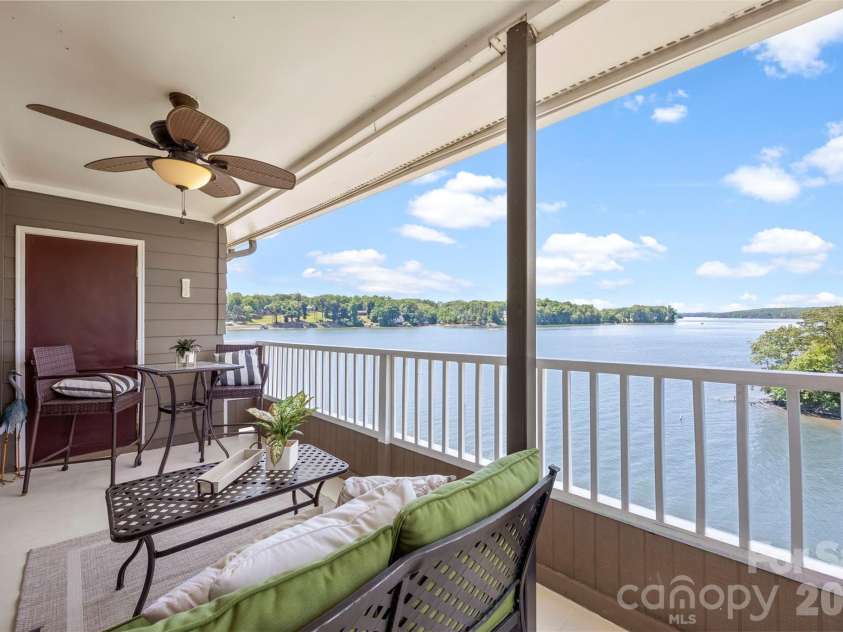9808 Emerald Point Drive, Charlotte, NC 28278.  MLS# CAR4393895, YatesRealty ID 39108. Rear Balcony