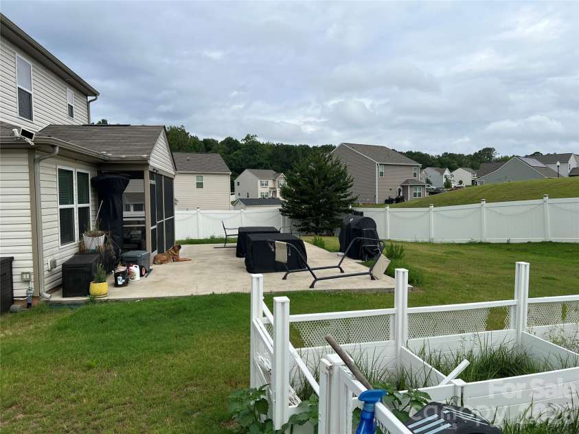 714 Lexington Drive, Albemarle, NC 28001.  MLS# CAR4402984, YatesRealty ID 39111. Backyard and patio