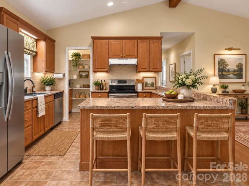 553 Morgan Branch Road, Marshall, NC 28753.  MLS# CAR4400698, YatesRealty ID 39114. Virtual Staging - Kitchen