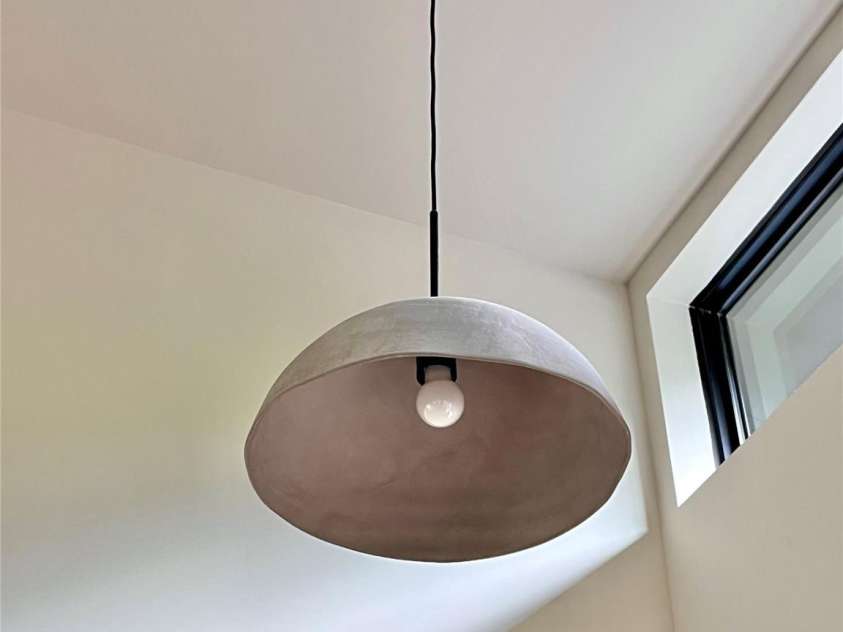 93 Village Pointe Lane, Asheville, NC 28803.  MLS# CAR4399608, YatesRealty ID 39127. Handmade clay entry light.
