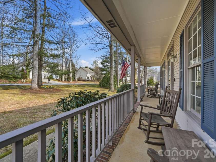 242 Windsor Forest Circle, Fletcher, NC 28732.  MLS# CAR4354358, YatesRealty ID 3913. Front porch life!