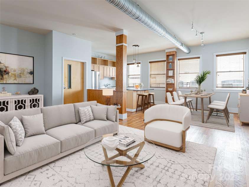 32 Broadway Street, Asheville, NC 28801.  MLS# CAR4198557, YatesRealty ID 3913. Digitally Staged