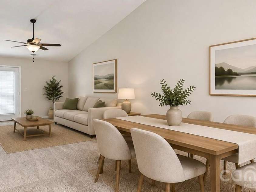 2013 Pin Oak Place, Cramerton, NC 28032.  MLS# CAR4404969, YatesRealty ID 39147. Dining/Living Room-Virtually Staged