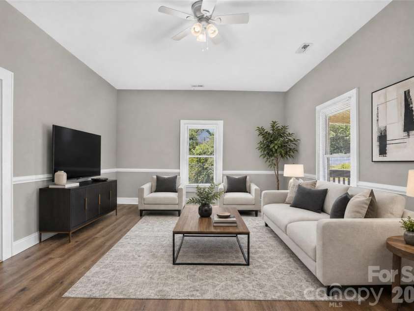 384 Grace Avenue, Concord, NC 28027.  MLS# CAR4402919, YatesRealty ID 39149. Living Room - Virtually Enhaced
