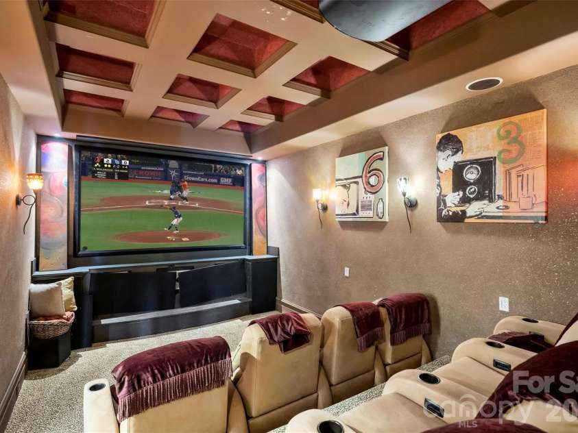 11717 Smart Lane, Charlotte, NC 28277.  MLS# CAR4403907, YatesRealty ID 39154. Dedicated Home Theater with 4K Projector and 120