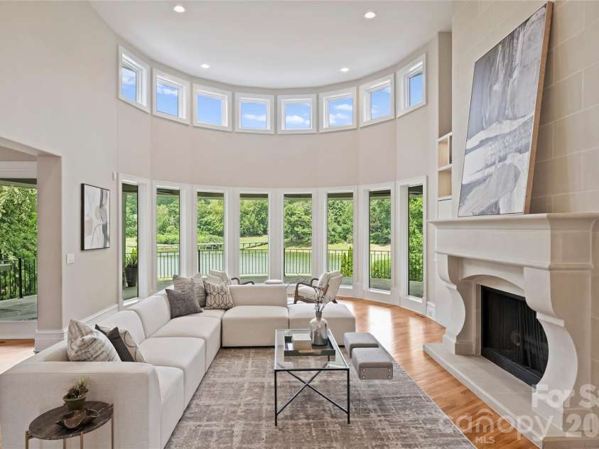 11717 Smart Lane, Charlotte, NC 28277.  MLS# CAR4403907, YatesRealty ID 39154. Floor to ceiling windows capture the stunning views