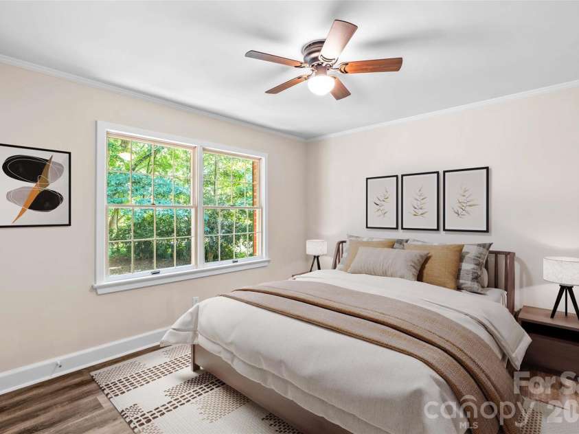 150 Kent Road, Salisbury, NC 28147.  MLS# CAR4399733, YatesRealty ID 39156. Virtually staged bedroom #2. Shared full bathroom