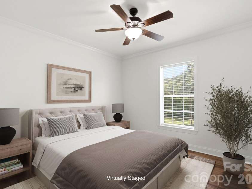 6222 Nesbit Road, Waxhaw, NC 28173.  MLS# CAR4404244, YatesRealty ID 39166. Virtually staged Bedroom 2