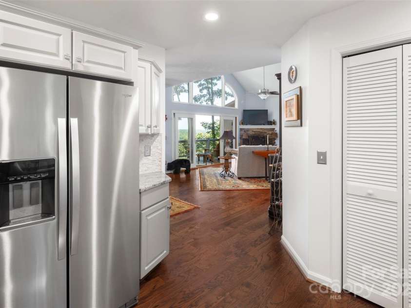 270 Ridge Drive, Saluda, NC 28773.  MLS# CAR4132159, YatesRealty ID 3919. Kitchen off great room.
