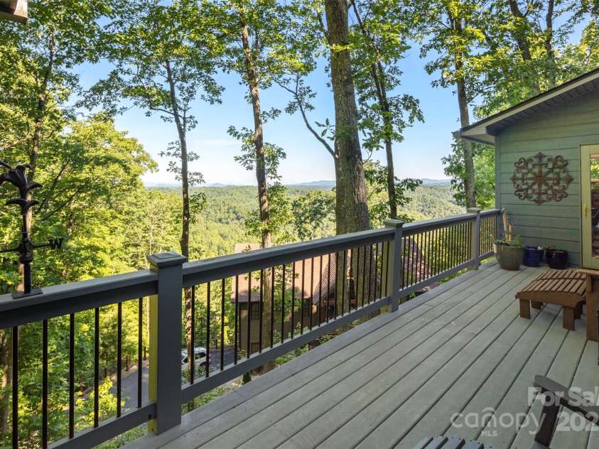 270 Ridge Drive, Saluda, NC 28773.  MLS# CAR4312875, YatesRealty ID 3919. New deck with mountain views