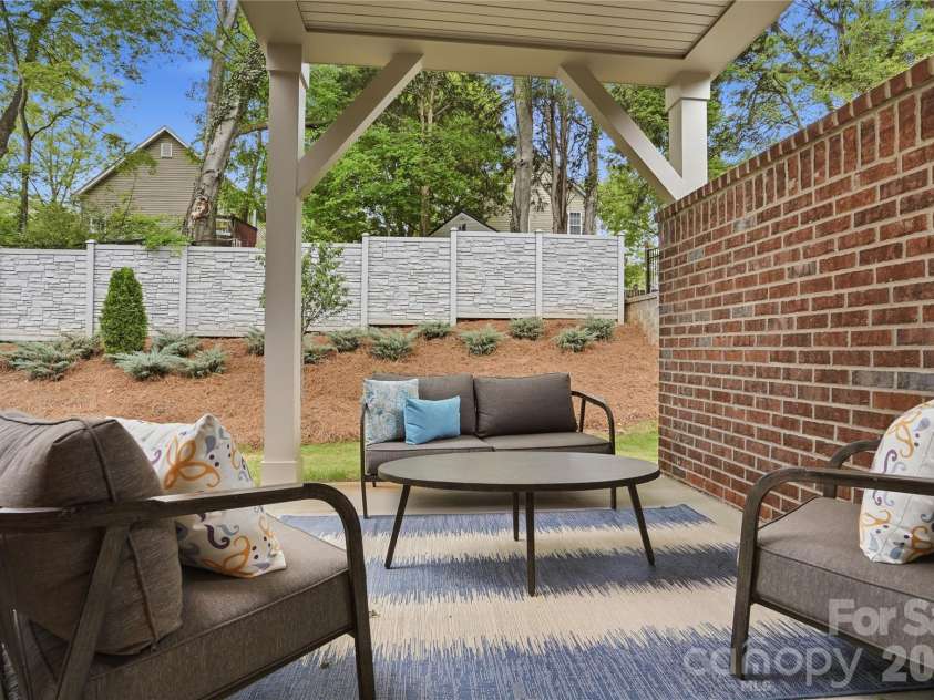 12123 Lavinia Lane, Charlotte, NC 28277.  MLS# CAR4420898, YatesRealty ID 39236. Covered patio with privacy!