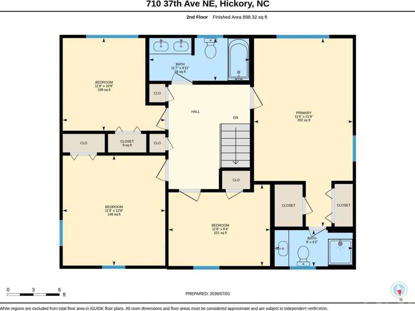 710 37th Avenue, Hickory, NC 28601.  MLS# CAR4399079, YatesRealty ID 39244. 