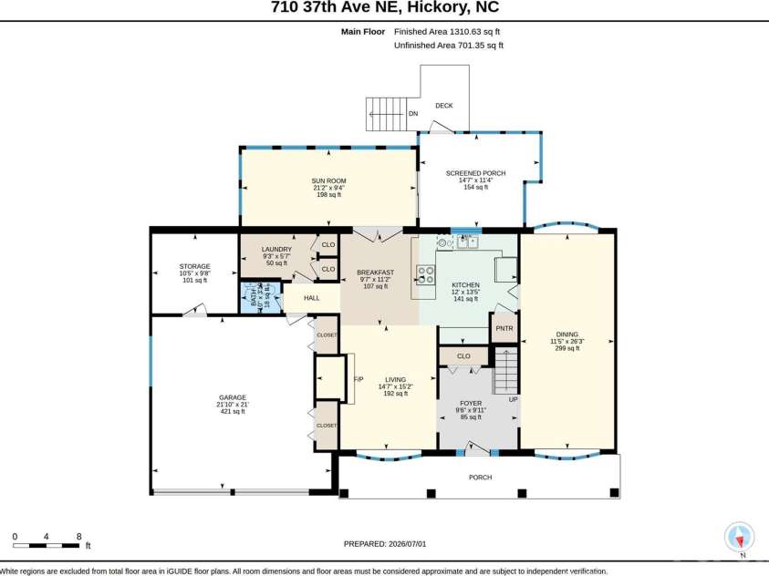 710 37th Avenue, Hickory, NC 28601.  MLS# CAR4399079, YatesRealty ID 39244. 