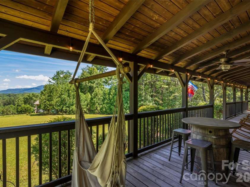 4551 Lake Adger Parkway, Mill Spring, NC 28756.  MLS# CAR4401928, YatesRealty ID 39249. View from front porch