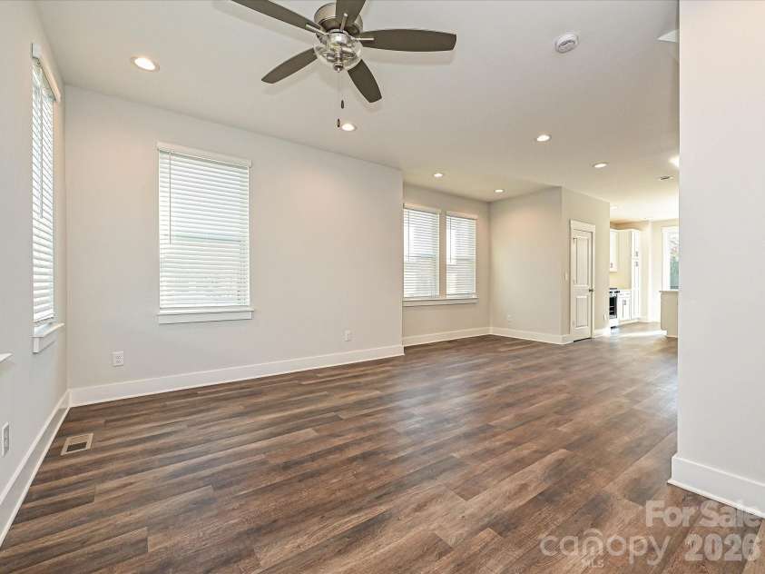 1229 34th Street, Charlotte, NC 28205.  MLS# CAR4211272, YatesRealty ID 3926. Living/Dining/Kitchen