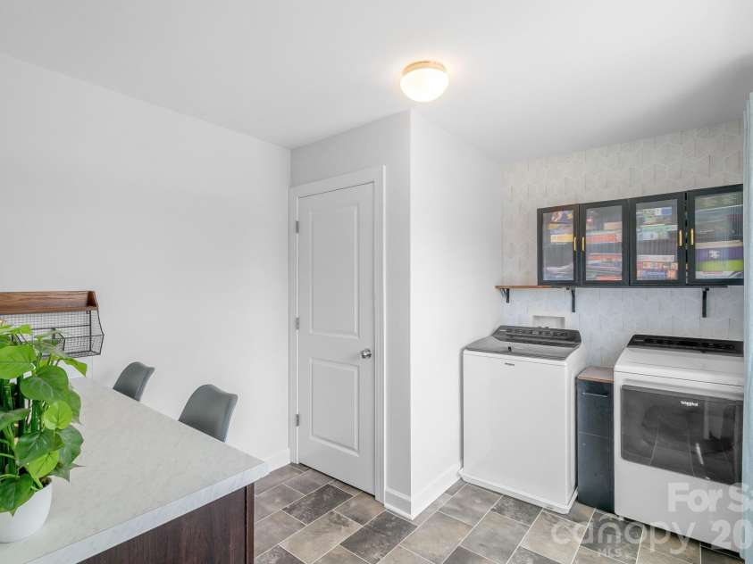 1046 Stone Marker Drive, Monroe, NC 28112.  MLS# CAR4406493, YatesRealty ID 39276. Upstairs Laundry Room