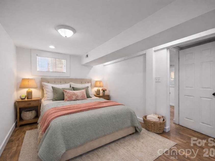 175 Chatham Road, Asheville, NC 28804.  MLS# CAR4265209, YatesRealty ID 3929. Virtual Staging Lower Level Guest Room