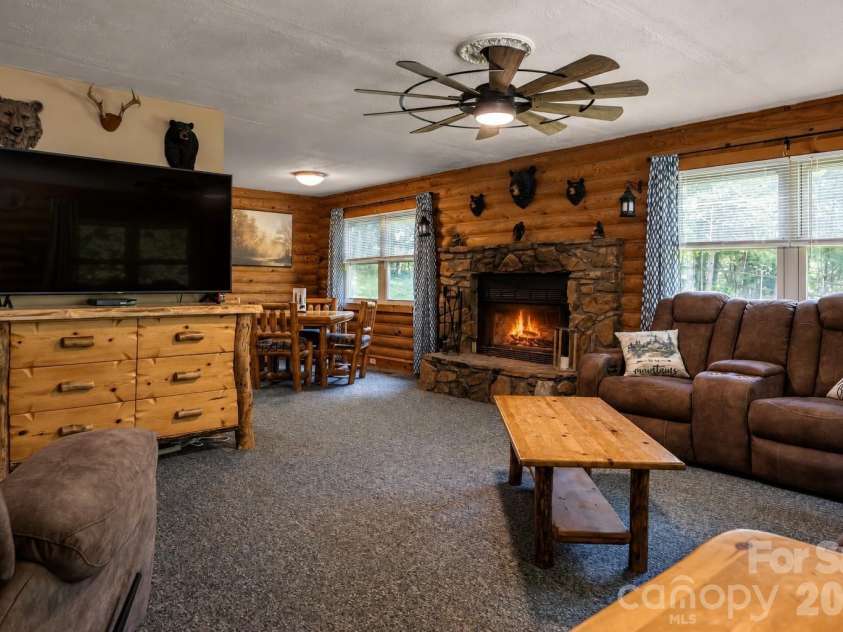 245 Mallard Road, Lake Lure, NC 28746.  MLS# CAR4405500, YatesRealty ID 39298. Virtual fire