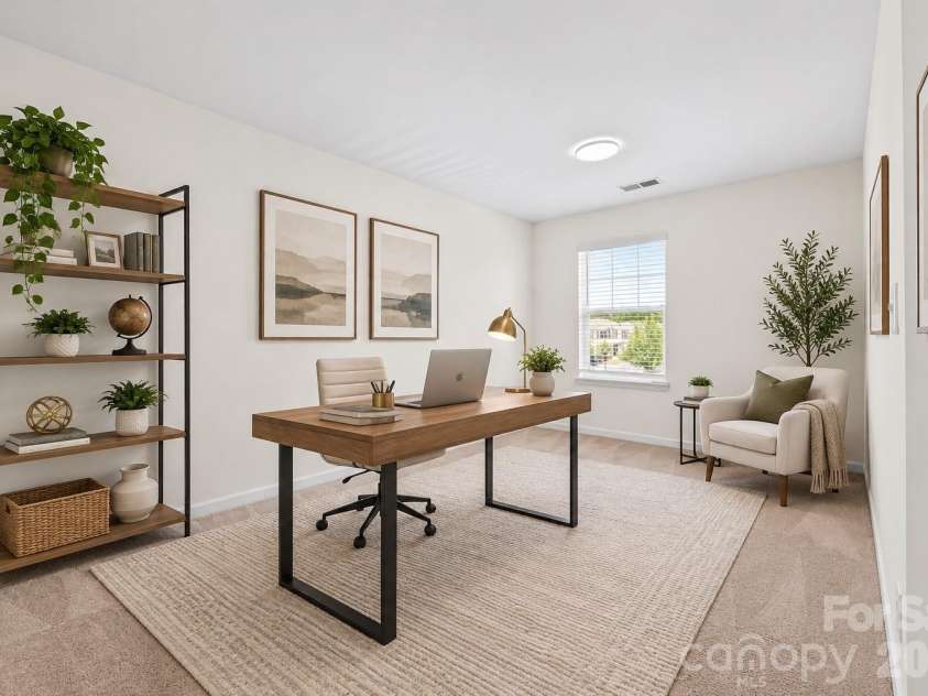 5516 John Mcdowell Place, Charlotte, NC 28217.  MLS# CAR4404823, YatesRealty ID 39299. Virtually stage is an office