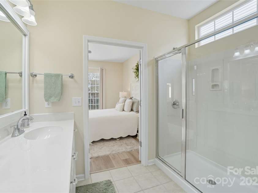 17436 Hawks View Drive, Indian Land, SC 29707.  MLS# CAR4309936, YatesRealty ID 393. EnSuite w/ Walk-in Glass Shower