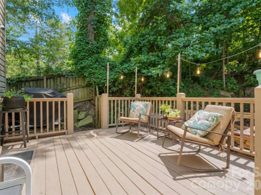 18 Old West Chapel Road, Asheville, NC 28803.  MLS# CAR4404864, YatesRealty ID 39301. Back Deck