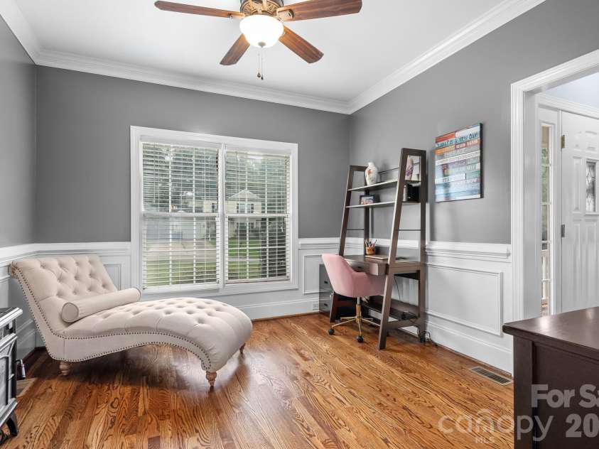 142 Valley Glen Drive, Troutman, NC 28166.  MLS# CAR4404466, YatesRealty ID 39305. Flex space for office, dining or whatever your needs.