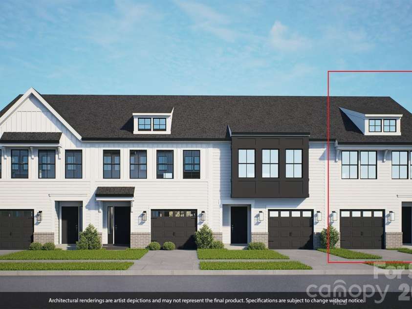 7410 Mashburn Drive, Charlotte, NC 28269.  MLS# CAR4340592, YatesRealty ID 3932. Renderings for units 95-98. Representative photographs only. Color & Materials subject to change.