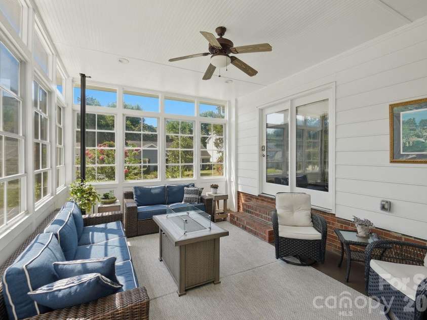9200 Deer Spring Lane, Charlotte, NC 28210.  MLS# CAR4402944, YatesRealty ID 39328. Enclosed Patio