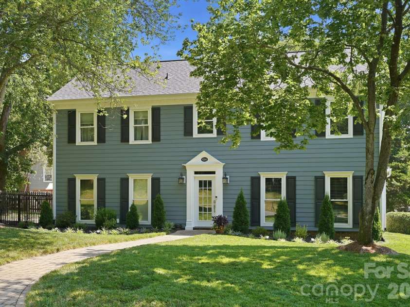 9200 Deer Spring Lane, Charlotte, NC 28210.  MLS# CAR4402944, YatesRealty ID 39328. Front Exterior