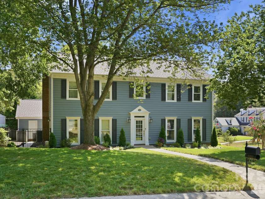 9200 Deer Spring Lane, Charlotte, NC 28210.  MLS# CAR4402944, YatesRealty ID 39328. Front Exterior